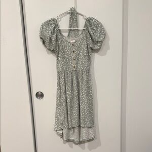 Floral Green Dress